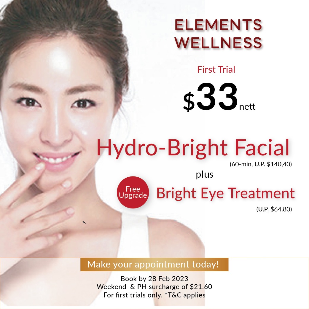 first trial $33 facial with free bright eye treatment